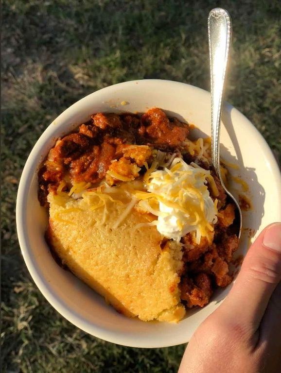 Annies Easy Venison Chili with Cornbread