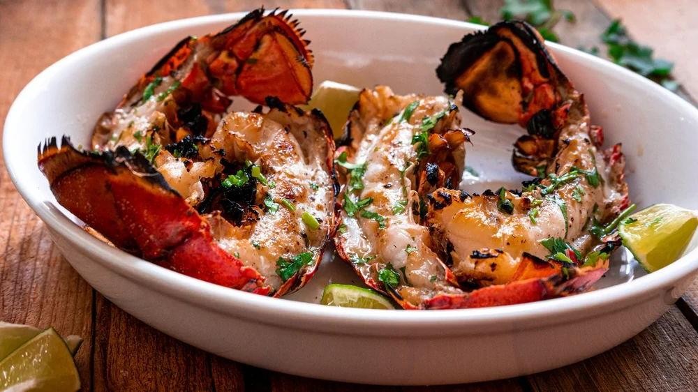 Chili Lime Broiled Lobster Tails