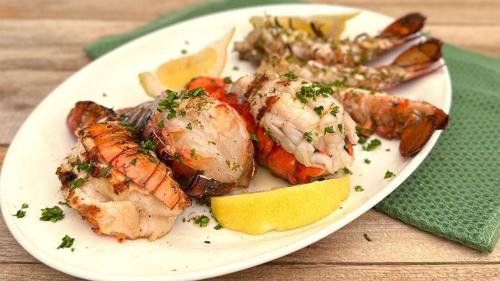 Lemon Herb Broiled Lobster Tails