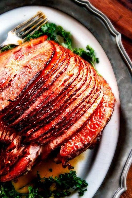 Mapled Ham with Apple Cider Glaze