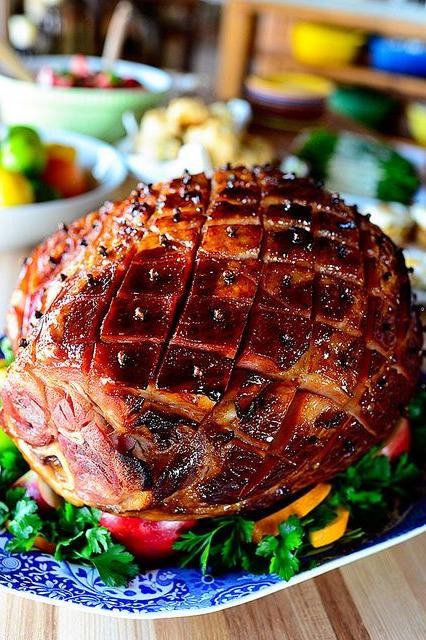 Mapled Ham with Honey and Orange Glaze
