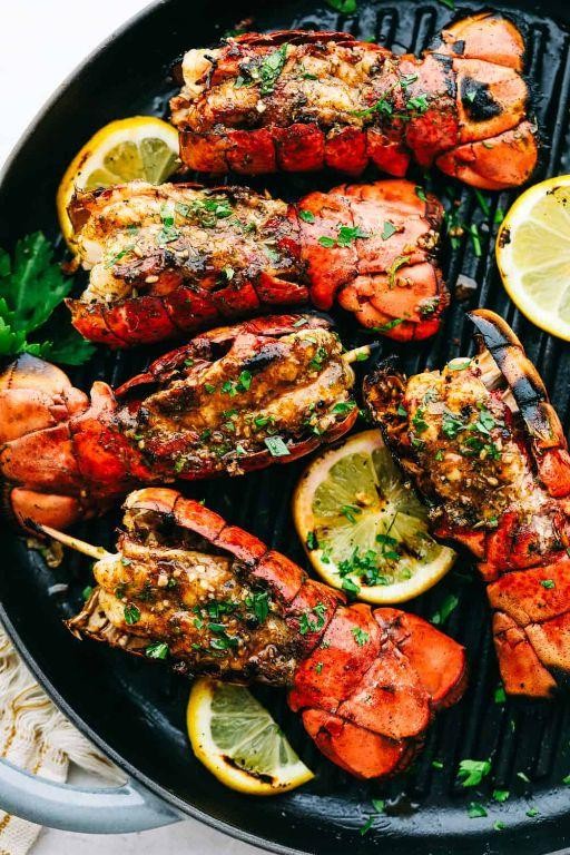 Spicy Cajun Broiled Lobster Tails