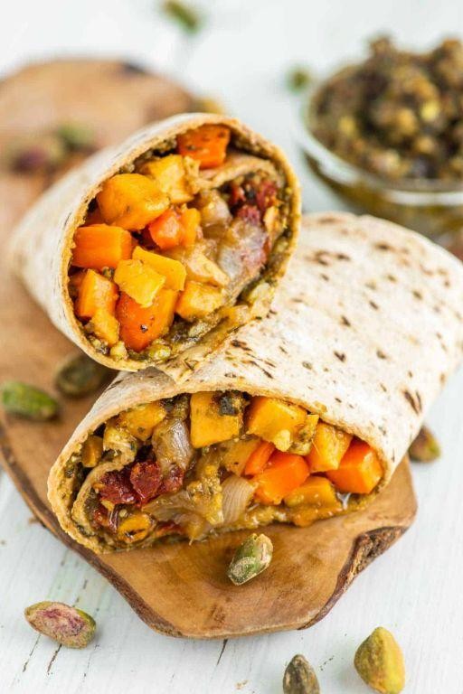 Venison and Sweet Potato Wraps
